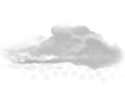 Partly cloudy, moderate or heavy snow